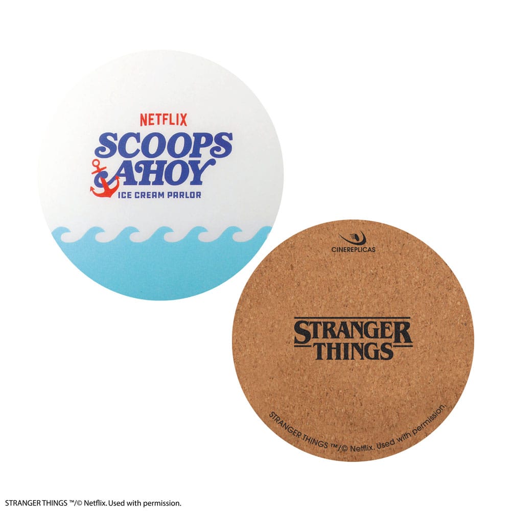 Stranger Things Untersetzer Scoops Ahoy 4er-Pack
