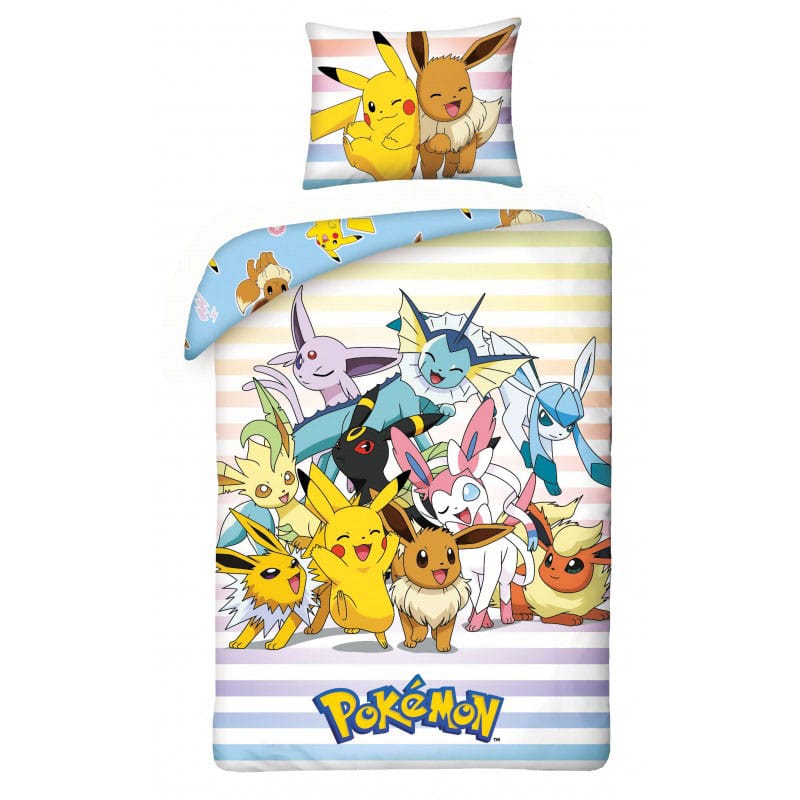 Pokémon bed linen Pikachu, Eevee &amp; Friends 140 x 200 cm / 70 x 90 cm