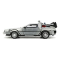 Back to the Future Hollywood Rides Diecast Model 1/24 Back to the Future 1 Time Machine