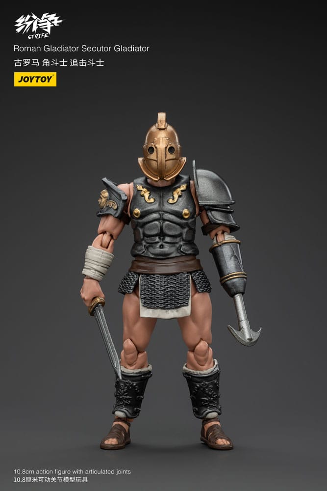 Strife action figure 1/18 Roman Gladiator Secutor Gladiator 11 cm