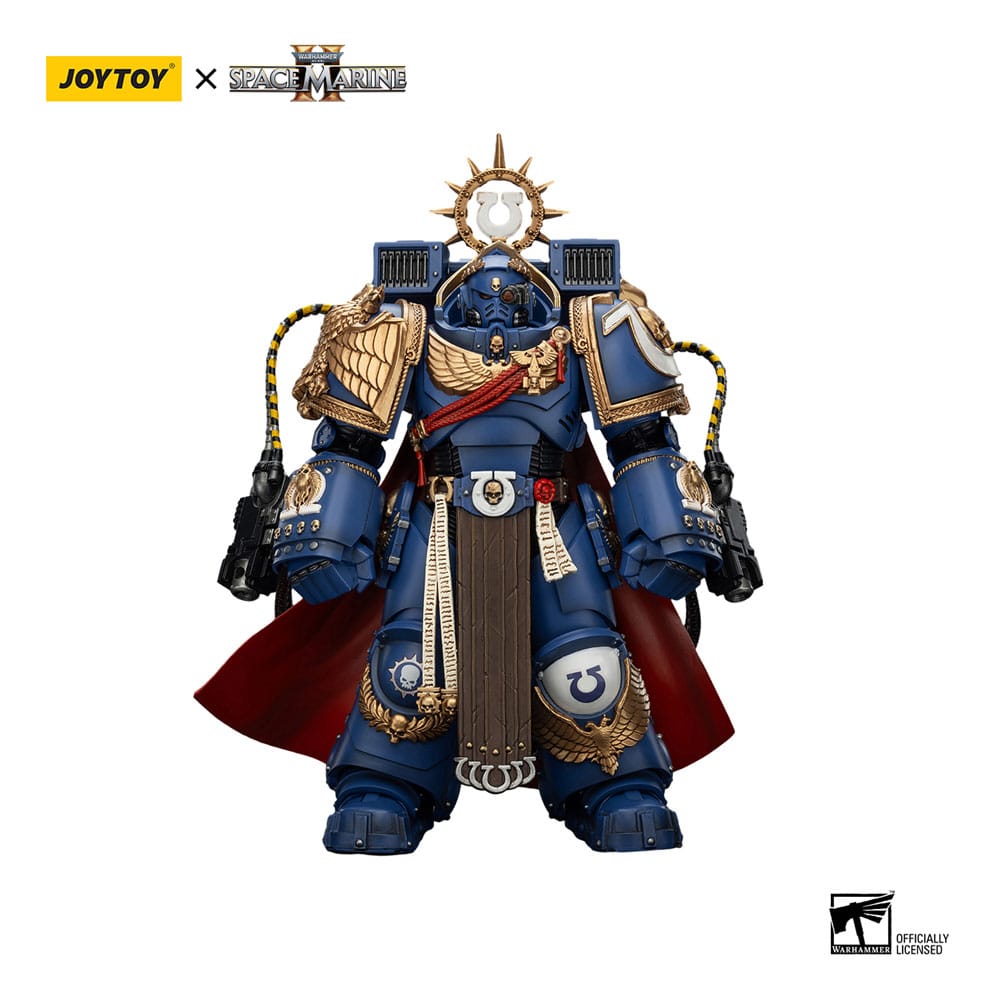 Warhammer 40k Actionfigur Ultramarines Marneus Calgar Chapter Master with MKX Gravis Armour and Gauntlets of Ultramar 20 cm