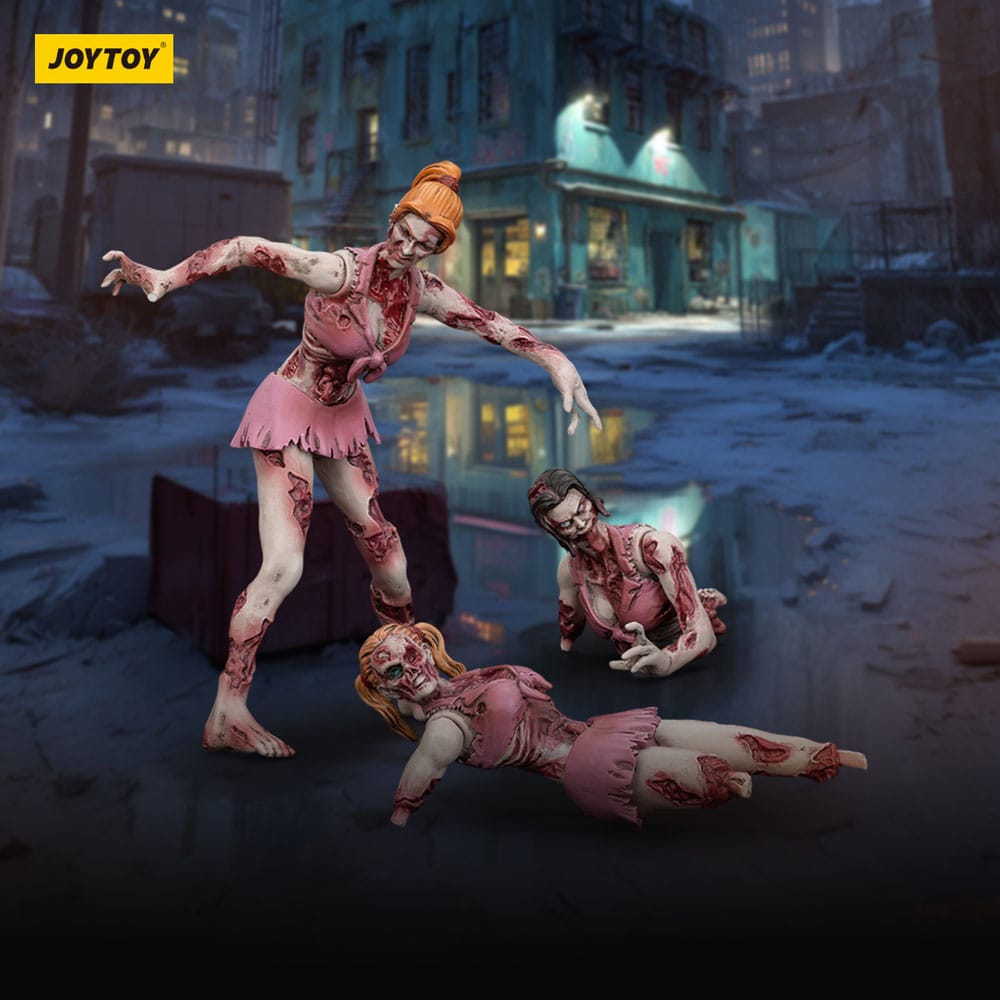 Zombie Dark Source Actionfiguren 3er-Pack Cheer Leaders 8 cm
