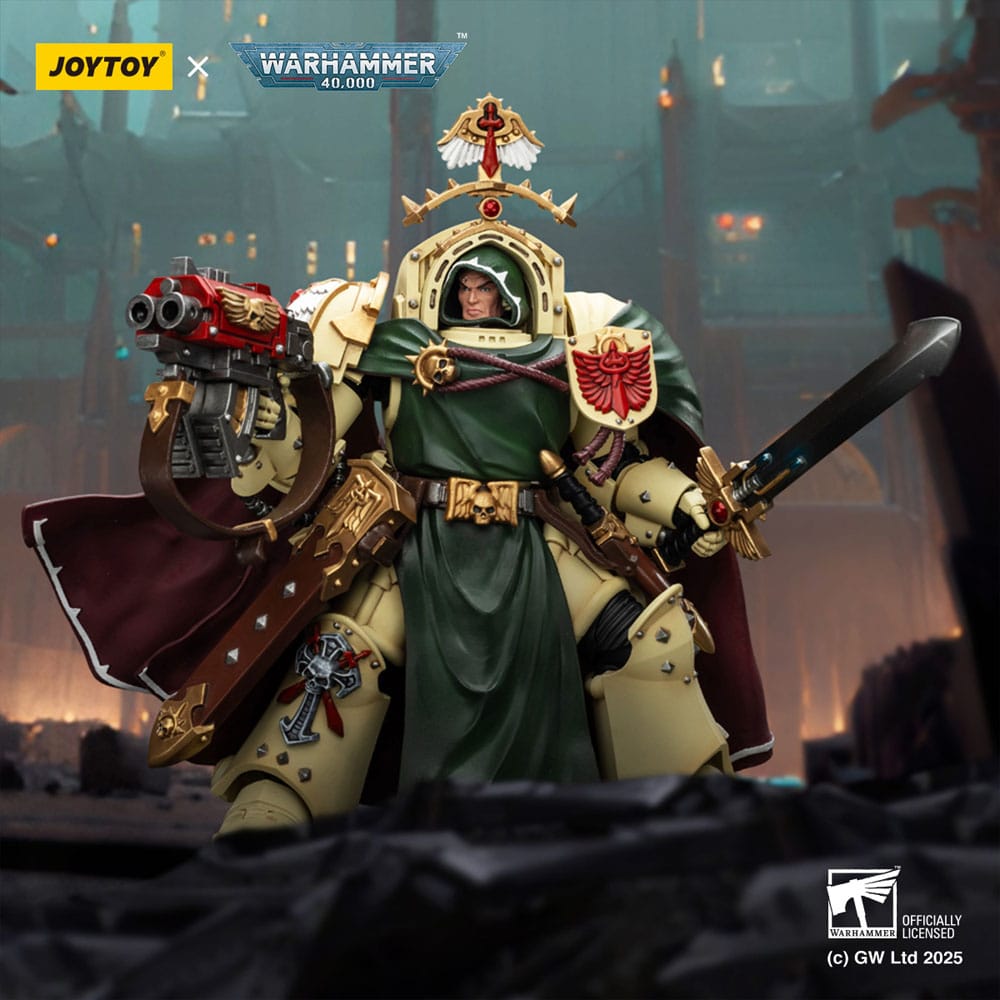Warhammer 40,000: Dark Angels Actionfigur Belial Grand Master of The Deathwing With the Sword of Silence and Storm Bolter 14 cm
