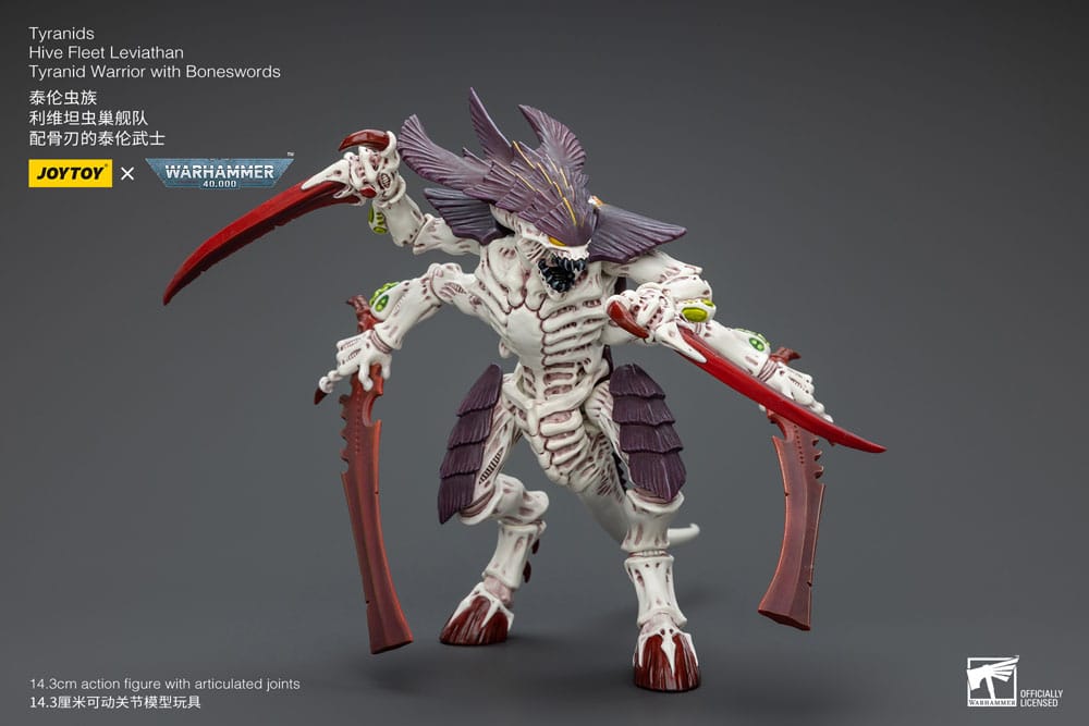 Warhammer 40k Actionfigur 1/18 Tyranids Hive Fleet Leviathan Tyranid Warrior with Boneswords 12 cm