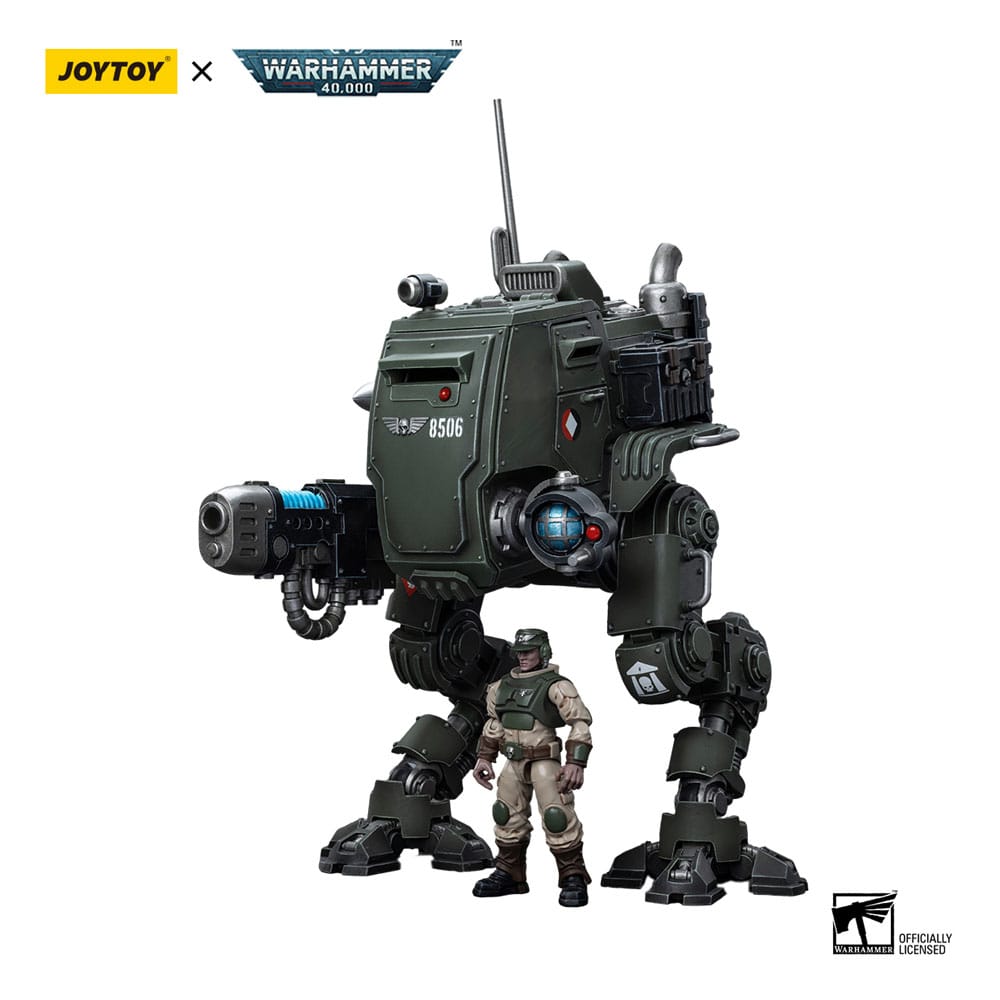 Warhammer 40k Actionfigur 1/18 Astra Militarum Cadian Armoured Sentinel 12 cm