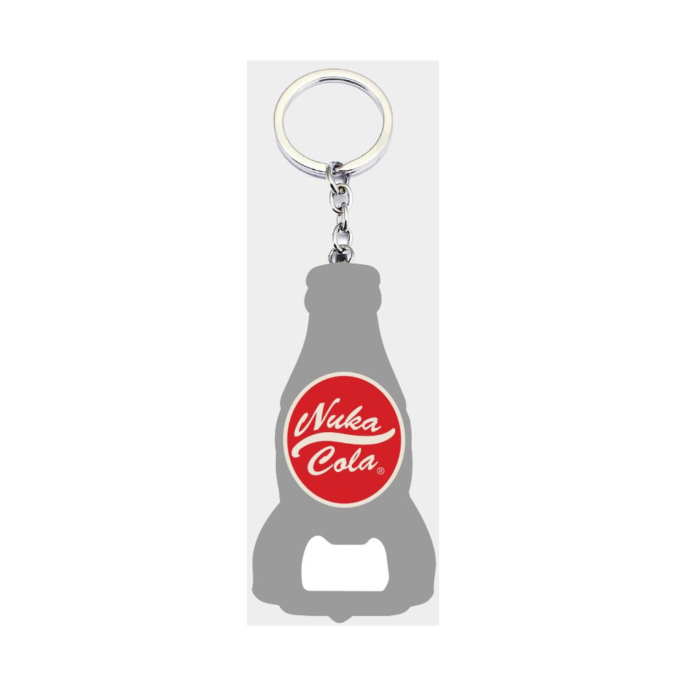 Fallout Schlüsselanhänger mit Flaschenöffner Nuka Cola Logo