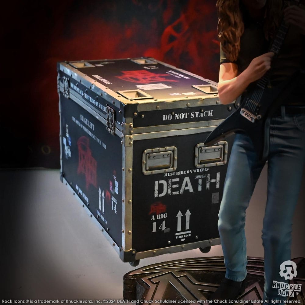 Death Rock Ikonz On Tour Road Case Statue & Bühnenhintergrund Set The Sound of Perseverance Tour 1998