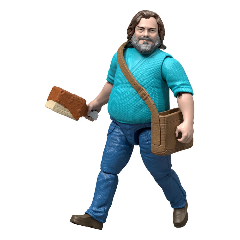 A Minecraft movie action figure Steve 10 cm