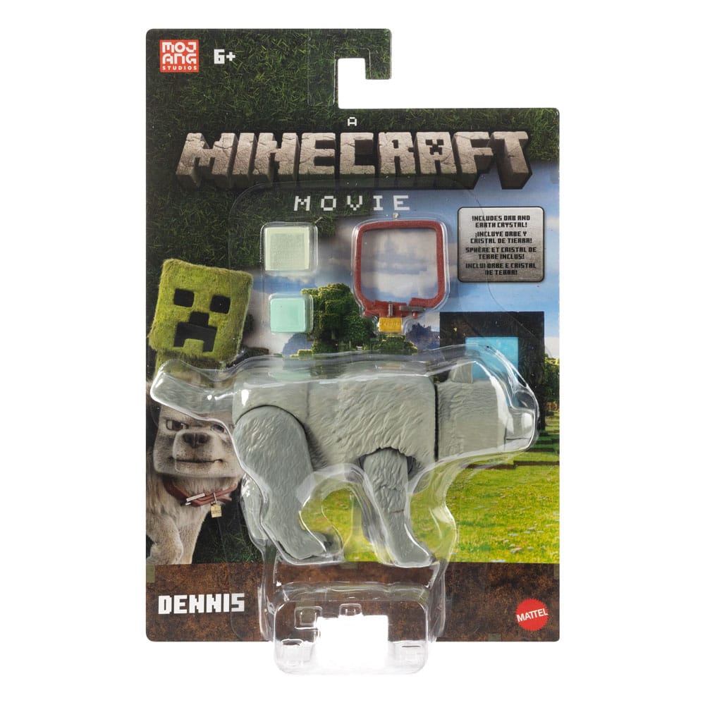 Ein Minecraft Film Actionfigur Dennis der Wolf 10 cm