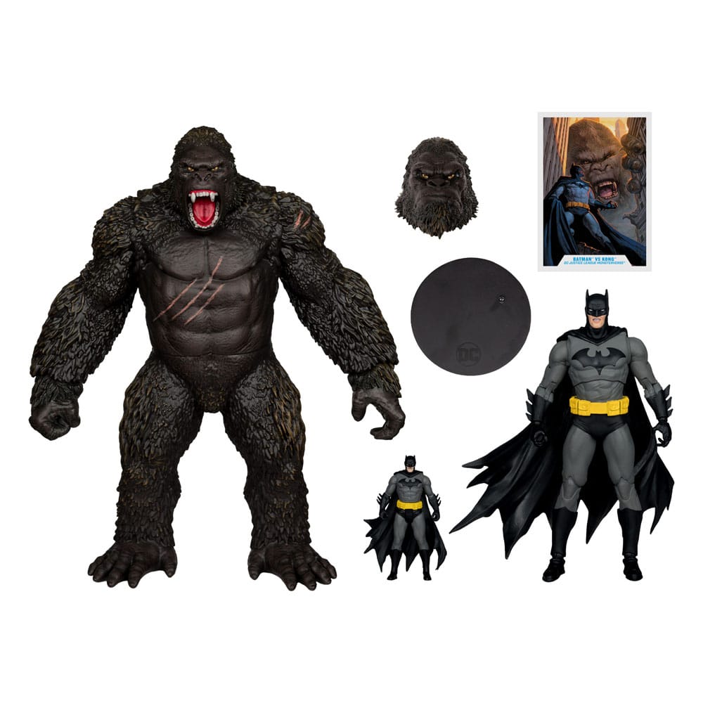 DC Justice League Monsterverse DC Multiverse Action Figures 2-Pack Batman &amp; Kong 29cm