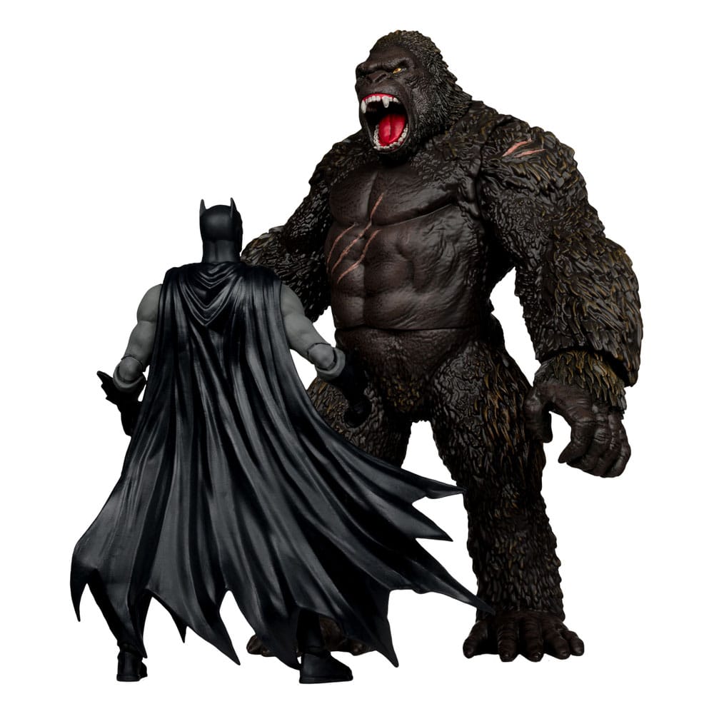 DC Justice League Monsterverse DC Multiverse Action Figures 2-Pack Batman &amp; Kong 29cm