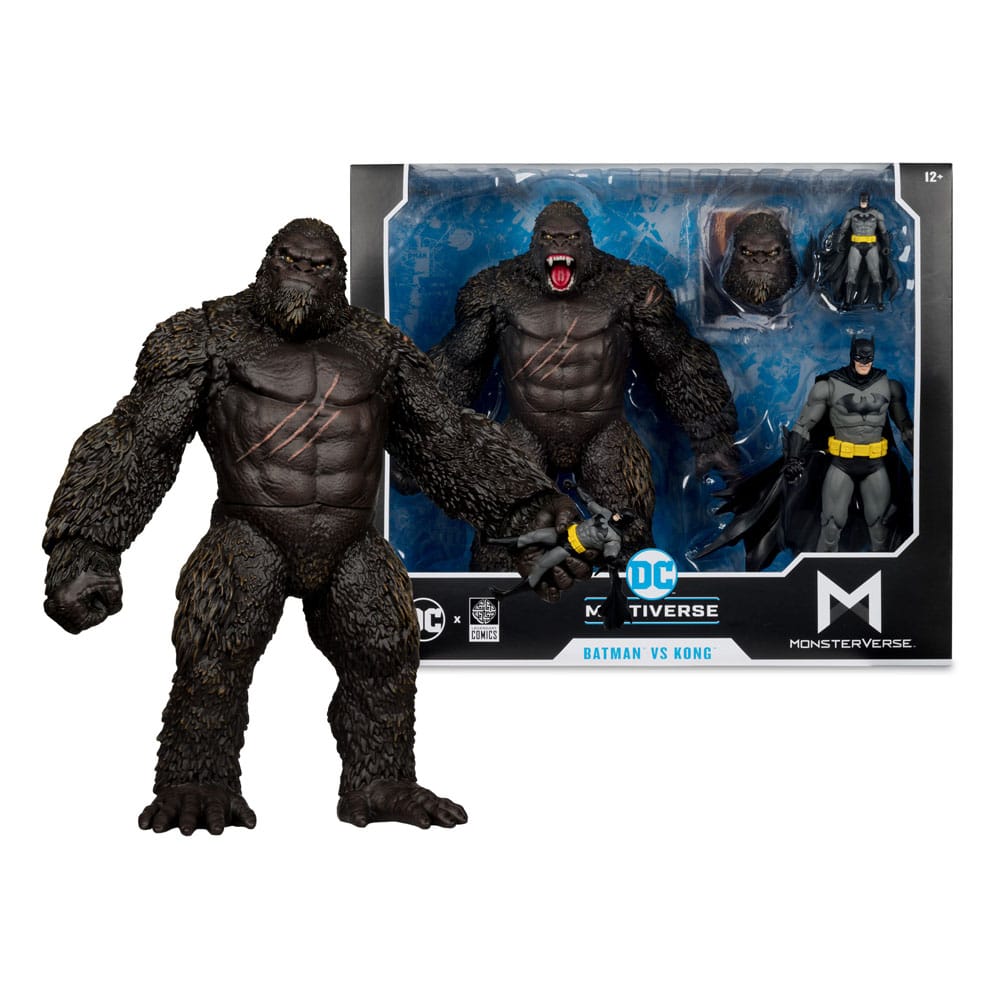 DC Justice League Monsterverse DC Multiverse Action Figures 2-Pack Batman &amp; Kong 29cm