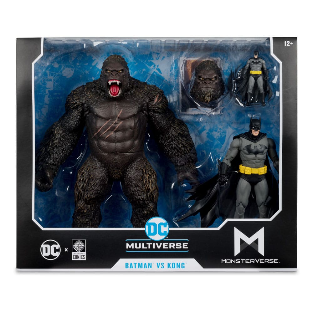 DC Justice League Monsterverse DC Multiverse Action Figures 2-Pack Batman &amp; Kong 29cm