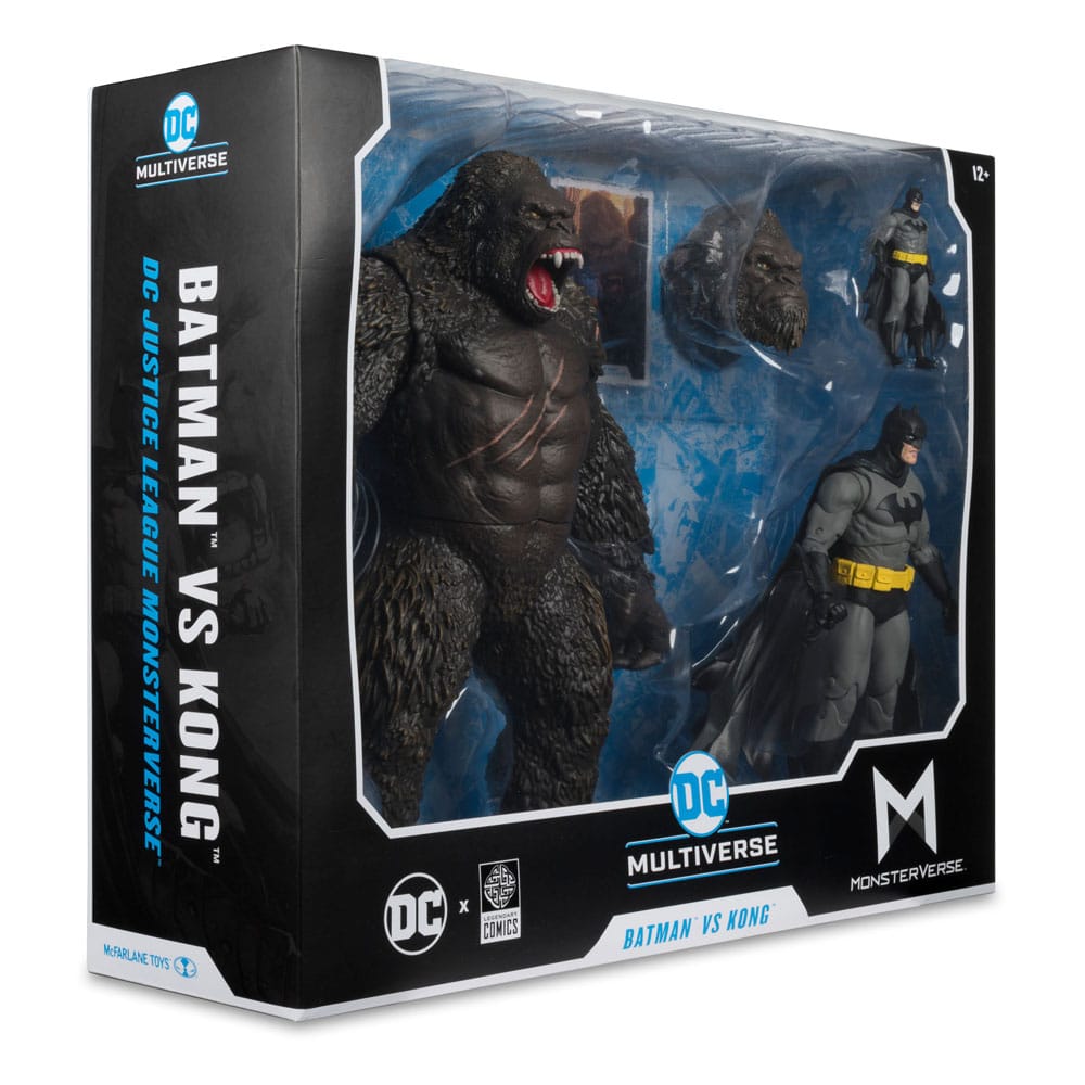 DC Justice League Monsterverse DC Multiverse Action Figures 2-Pack Batman &amp; Kong 29cm