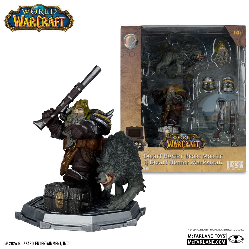 World of Warcraft Actionfiguren Dwarf Hunter & Pandaren 15 cm Sortiment (8)