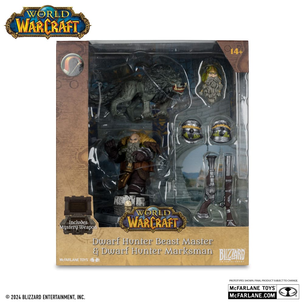 World of Warcraft Actionfiguren Dwarf Hunter & Pandaren 15 cm Sortiment (8)