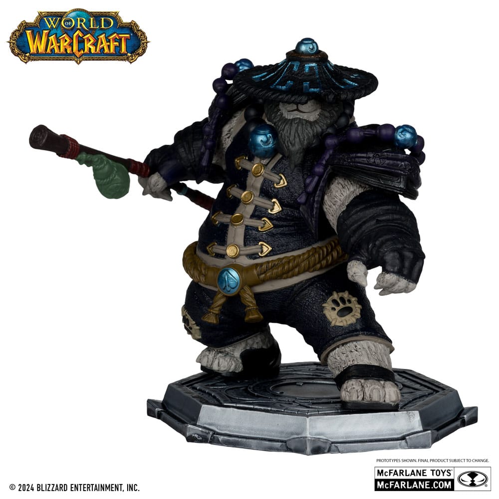 World of Warcraft PVC Statuen 2er-Pack 1/12 Dwarf Hunter: Beast Master & Pandaren: Monk (Gold Label) 15 cm