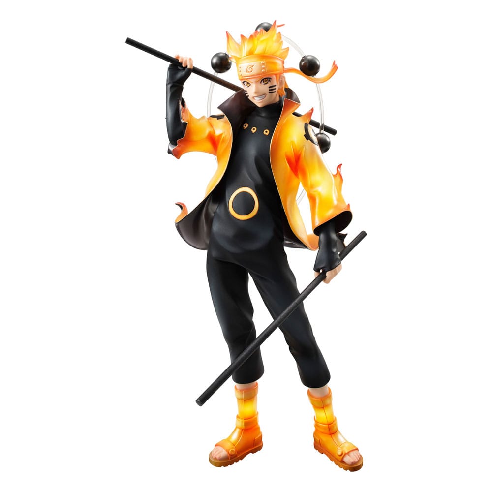 Naruto Shippuden GEM Series PVC Statue Naruto Uzumaki Six Paths Sage Mode 15th Anniversary Ver. 22cm