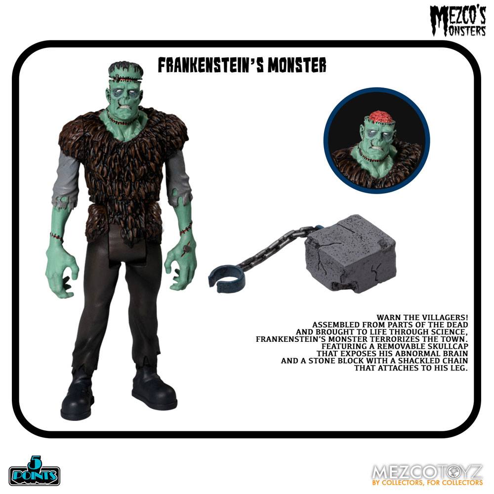 Mezco's Monsters 5 Points Action Figures Tower of Fear Deluxe Box Set 9 cm