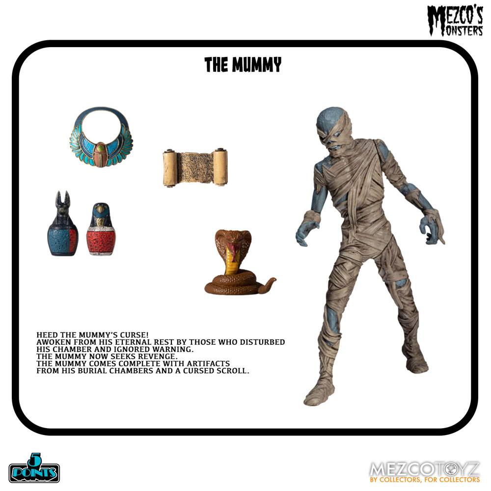 Mezco's Monsters 5 Points Action Figures Tower of Fear Deluxe Box Set 9 cm