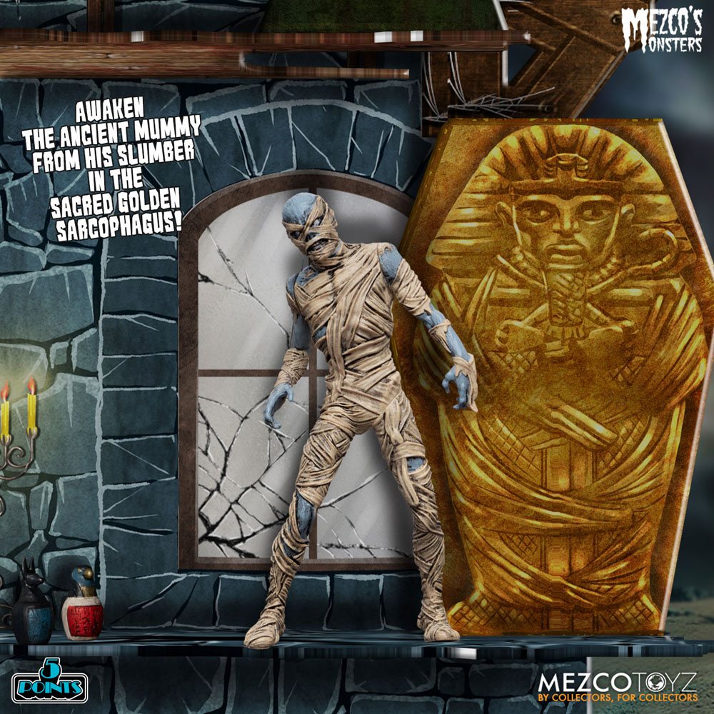 Mezco's Monsters 5 Points Action Figures Tower of Fear Deluxe Box Set 9 cm