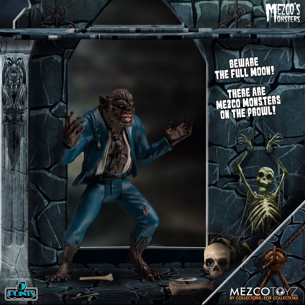 Mezco's Monsters 5 Points Action Figures Tower of Fear Deluxe Box Set 9 cm