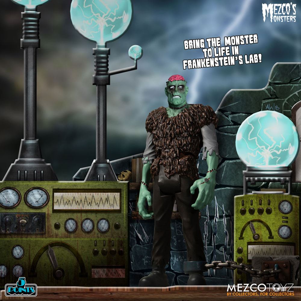 Mezco's Monsters 5 Points Action Figures Tower of Fear Deluxe Box Set 9 cm