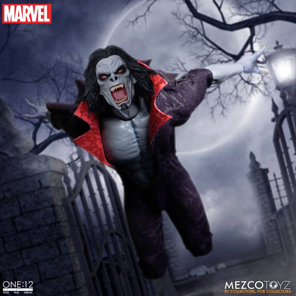 Marvel Universe Action Figure with Light-Up Function 1/12 Morbius 17 cm