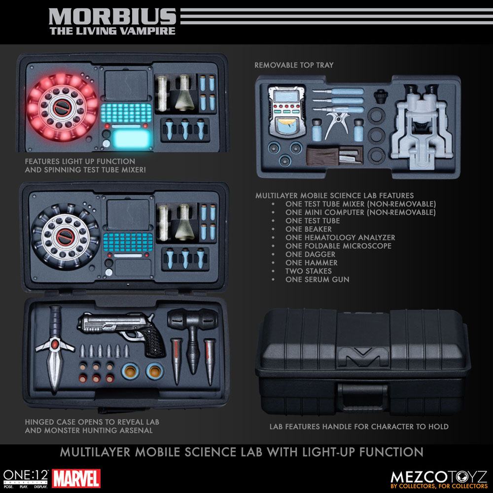 Marvel Universe Action Figure with Light-Up Function 1/12 Morbius 17 cm