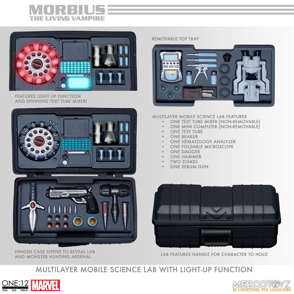 Marvel Universe Action Figure with Light-Up Function 1/12 Morbius 17 cm
