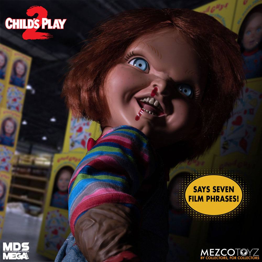 Chucky The Killer Doll 2 Designer Series Talking Doll Menacing Chucky 38 cm