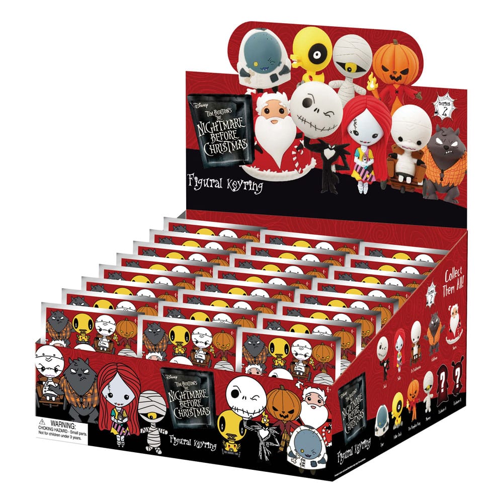 Nightmare before Christmas 3D PVC-Taschenanhänger Serie 2 Display (24)