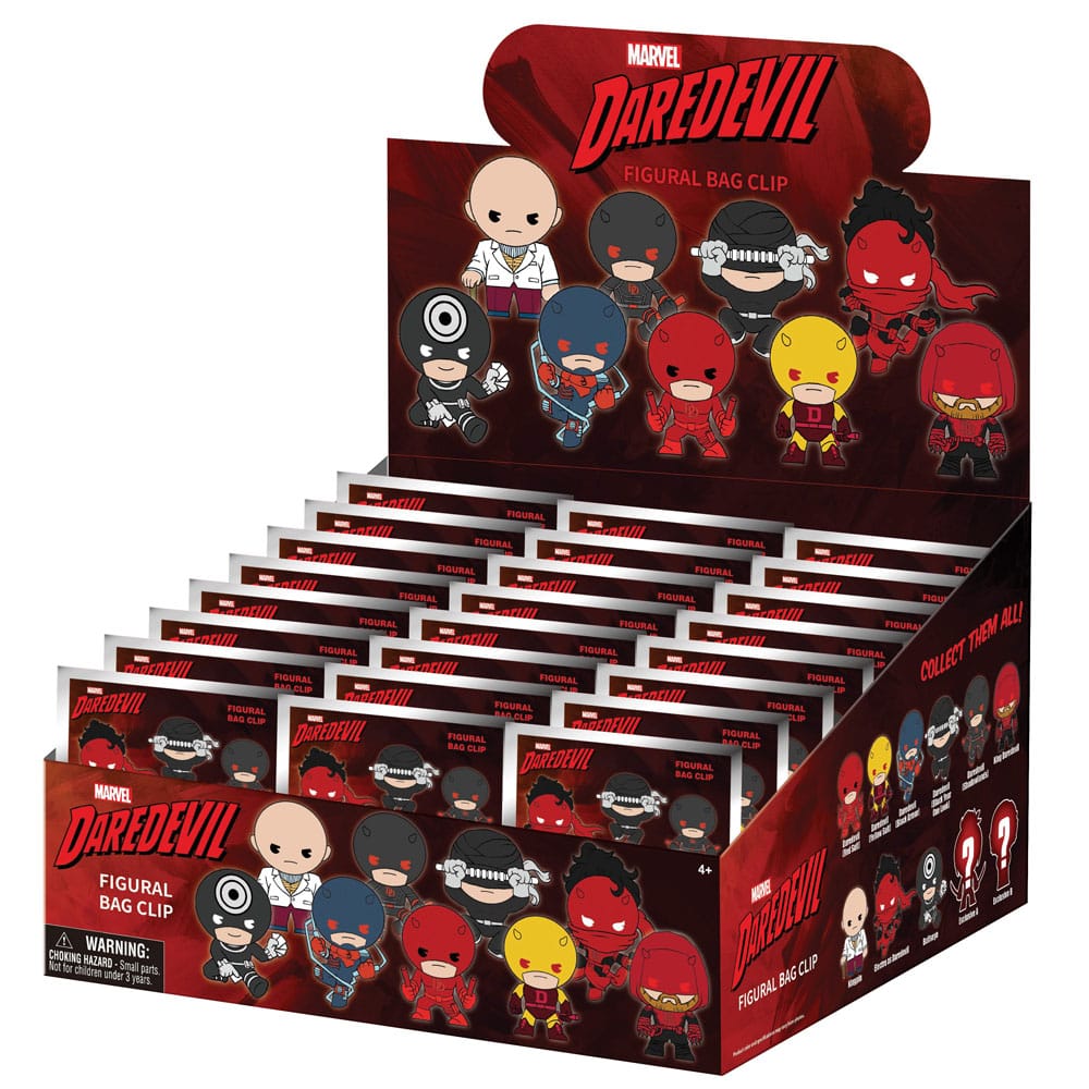 Daredevil 3D PVC-Taschenanhänger Classic Display (24)