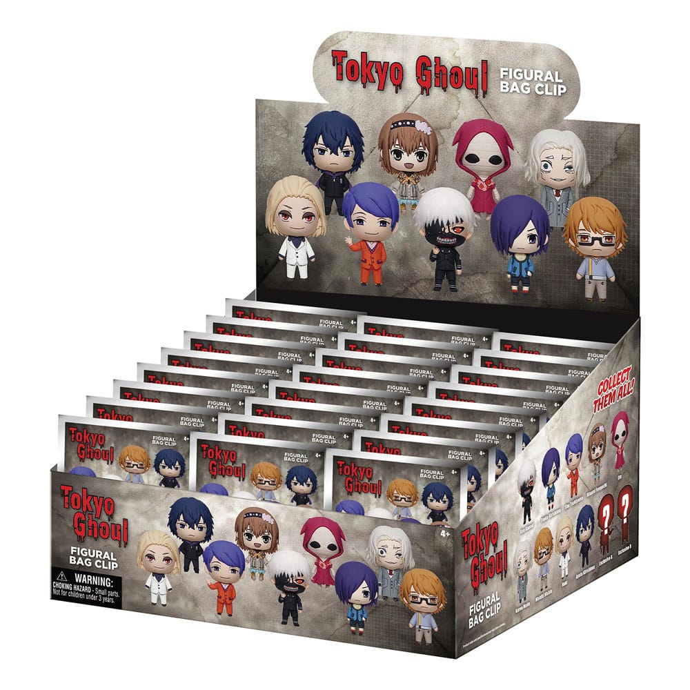 Tokyo Ghoul 3D PVC Bag Charms Series 2 Display (24)