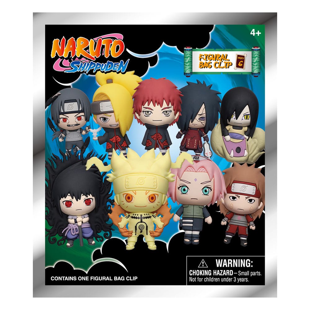 Naruto 3D PVC Bag Charms Series 6 Display (24)