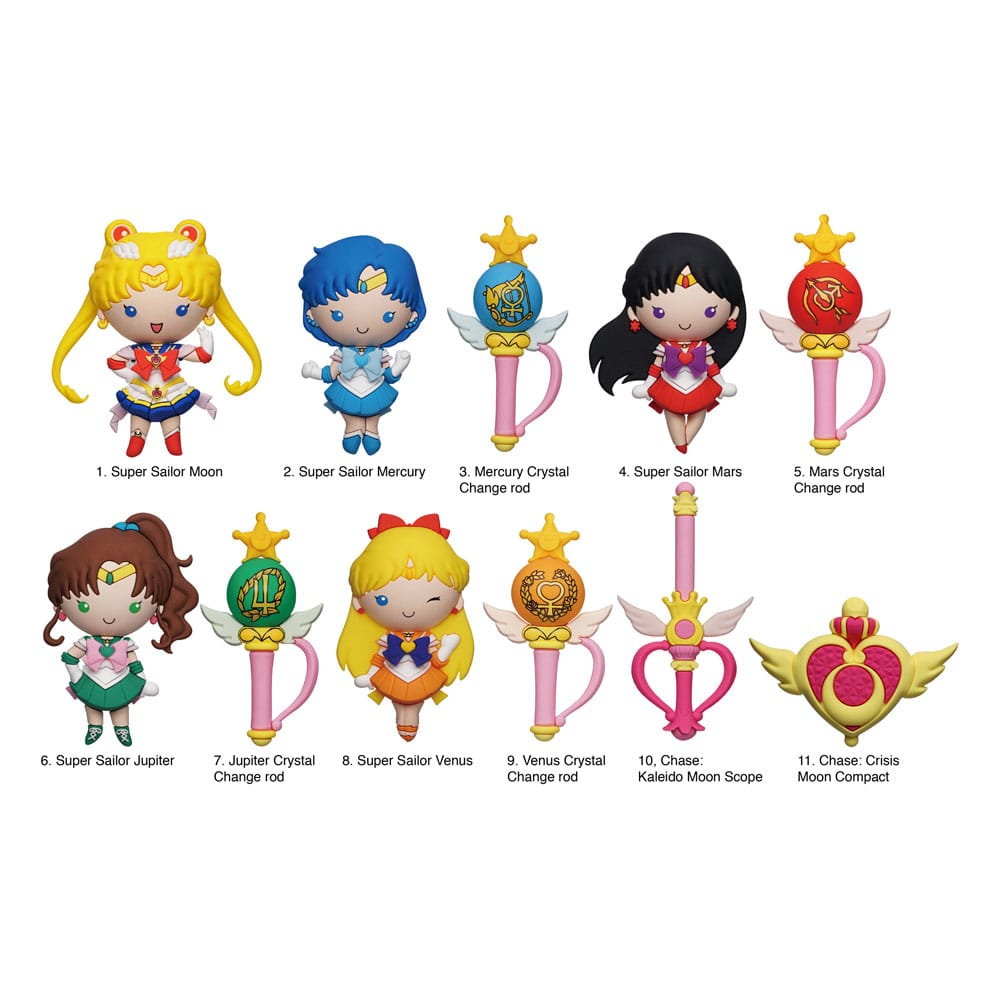 Sailor Moon 3D PVC Bag Charms Series 7 Display (24)