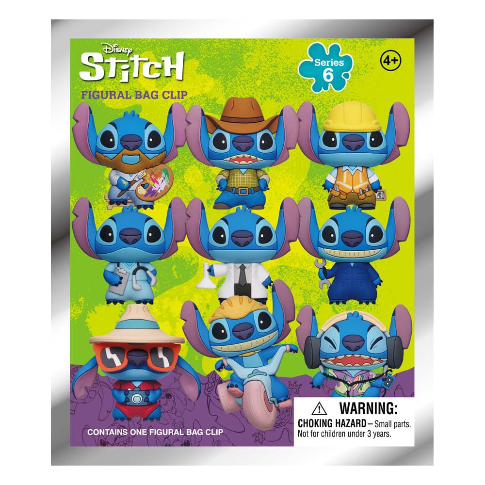 Lilo &amp; Stitch 3D PVC Bag Tags Series 6 Display (24)