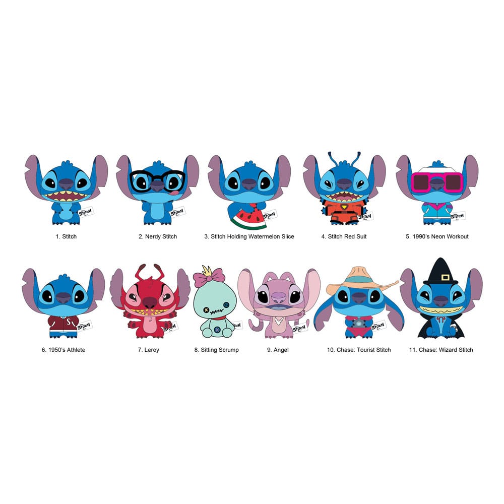 Lilo &amp; Stitch Plush Bag Charm Stitch Display (24)