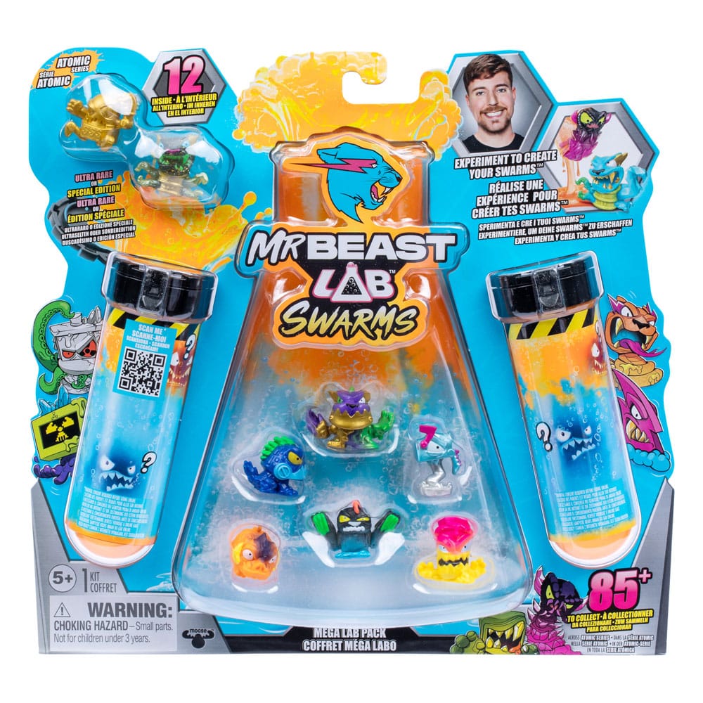 Mr. Beast Lab Swarms Minifiguren 12er-Pack Mega Lab 1 3 cm Sortiment (4)