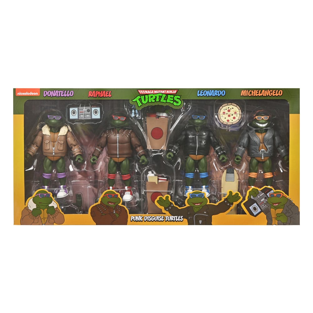 Teenage Mutant Ninja Turtles (Cartoon) Action Figures Pack of 4 Punk Turtles 18 cm