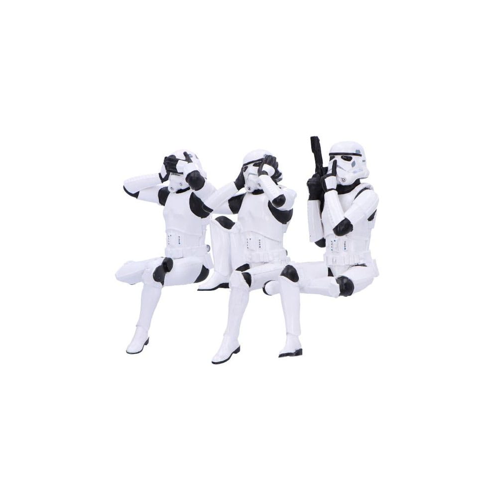 Stormtrooper figures Three Wise Sitting Stormtroopers 11 cm