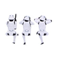 Stormtrooper figures Three Wise Sitting Stormtroopers 11 cm