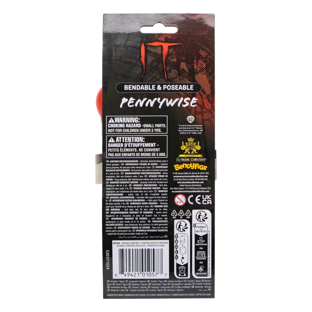Stephen Kings Es Bendyfigs Biegefigur Pennywise 19 cm