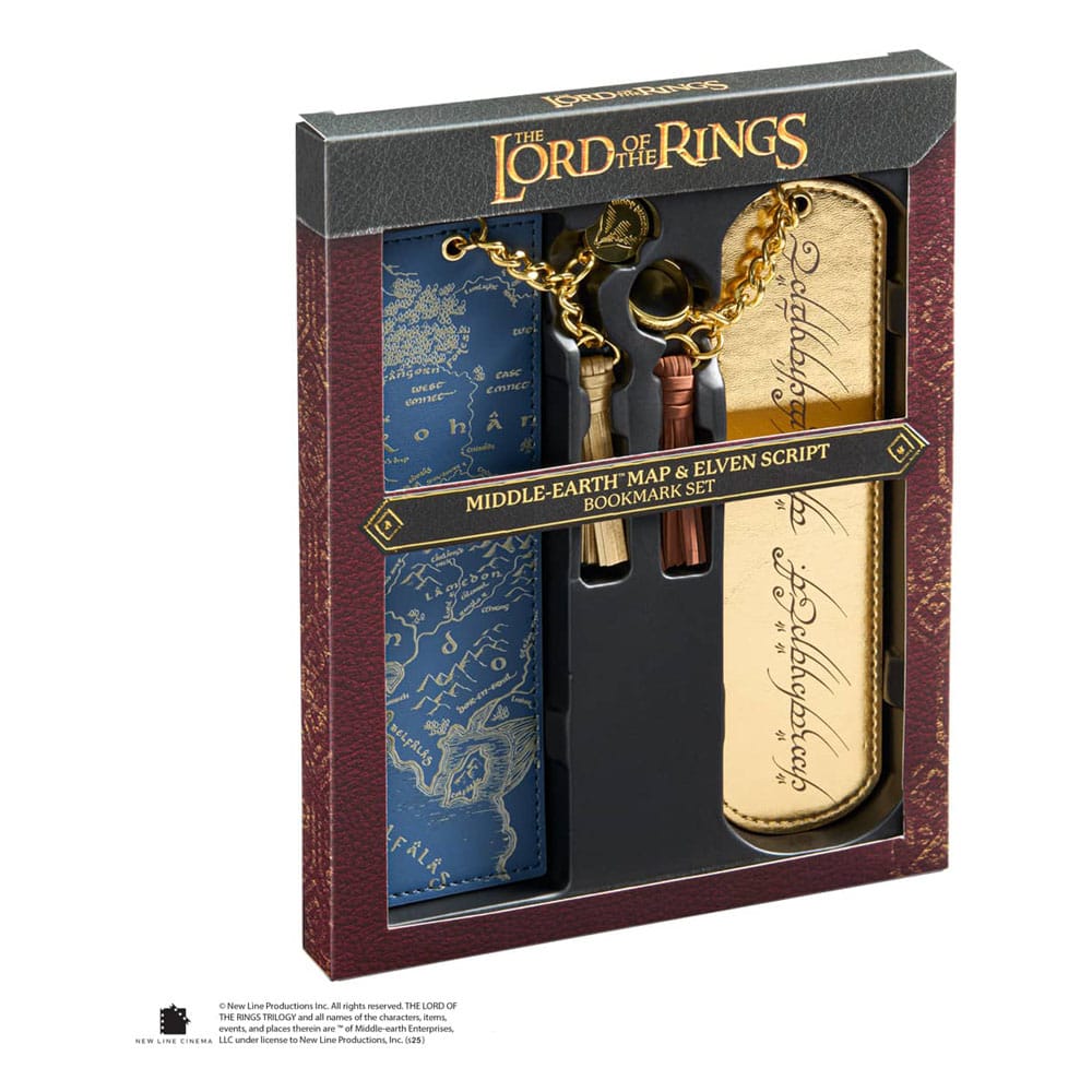 Der Herr der Ringe Lesezeichen 2er-Set Mittelerde und Elbenschrift
