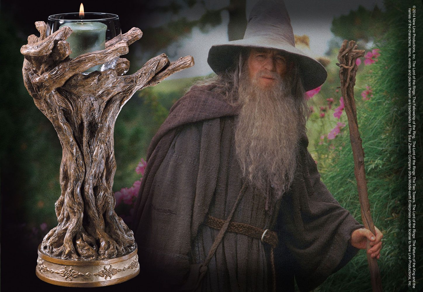 Lord of the Rings Candlestick Gandalf the Grey 23 cm