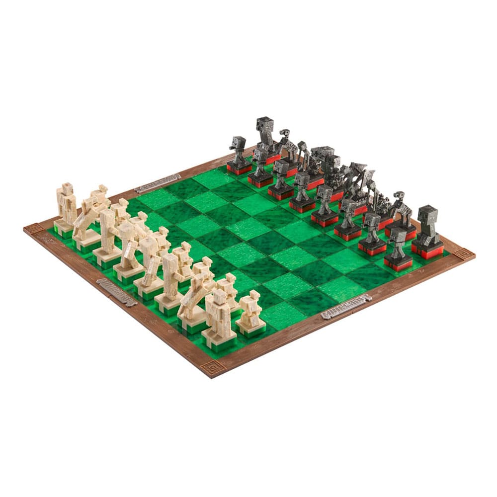 Minecraft Chess Game Overworld Heroes vs. Hostile Mobs