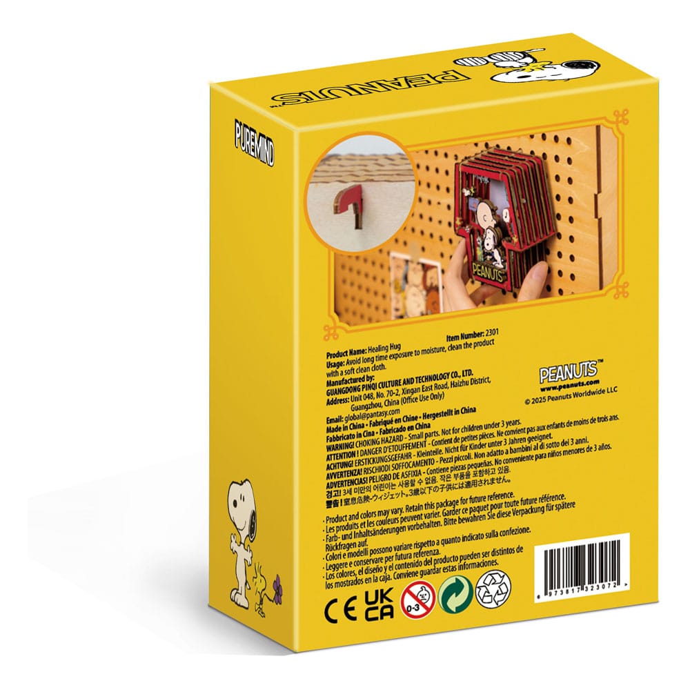 Die Peanuts Puremind Modellbausatz Wooden Theater Healing Hug