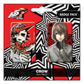 Persona 5 Royal Pinback Buttons Double Pack Crow / Goro Akechi