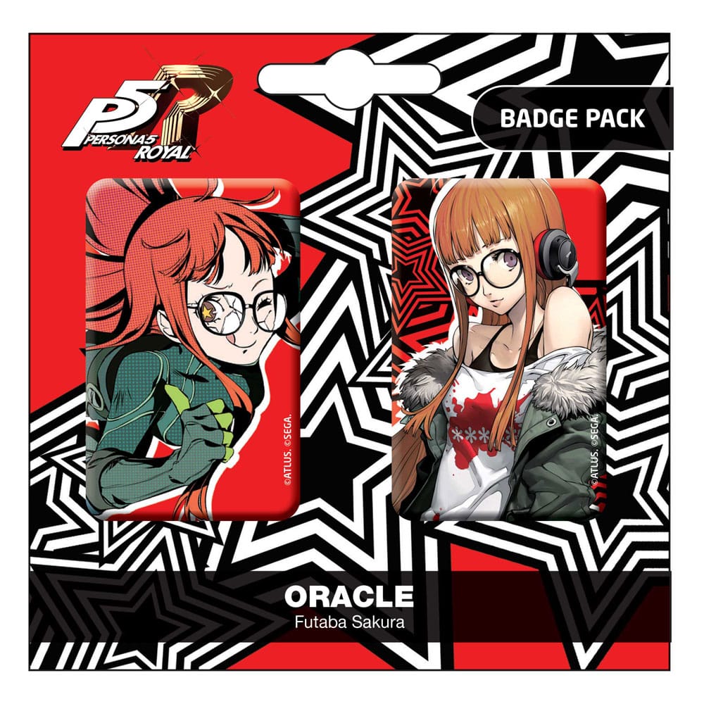 Persona 5 Royal Pinback Buttons Twin Pack Oracle / Futaba Sakura