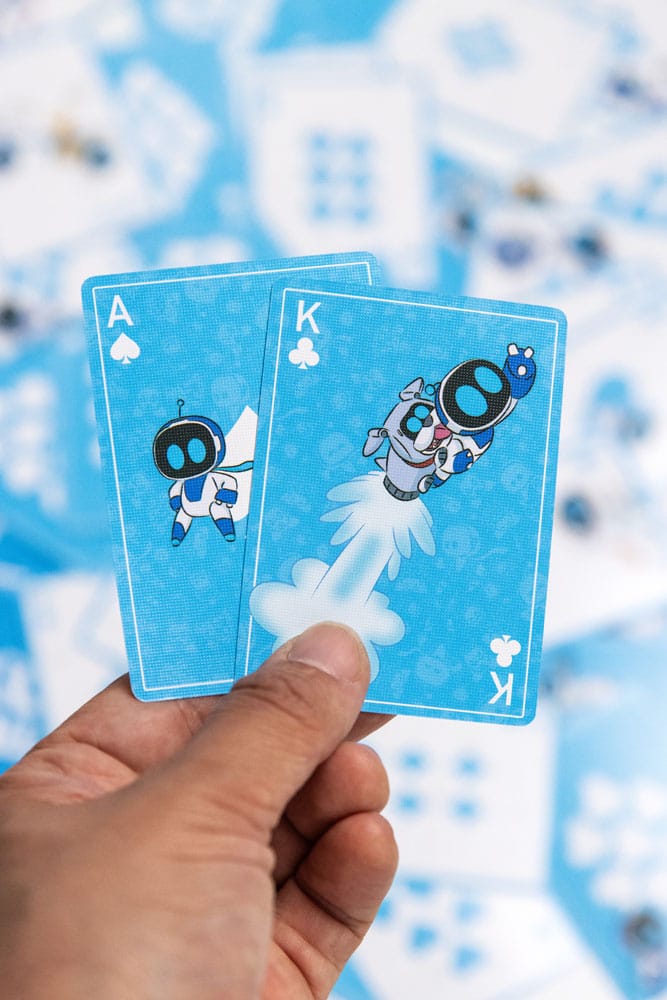 Astro Bot Spielkarten Metal